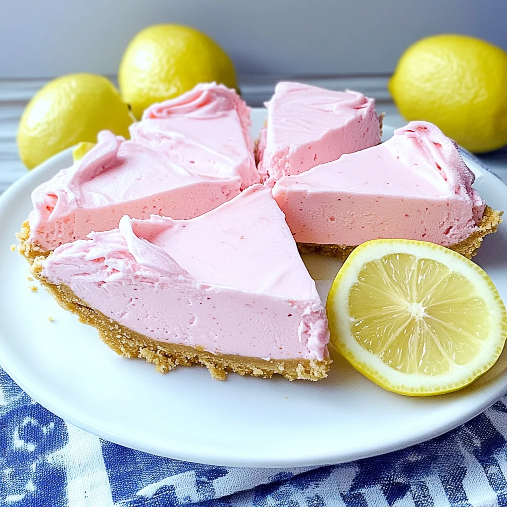 Frozen Pink Lemonade Pie
