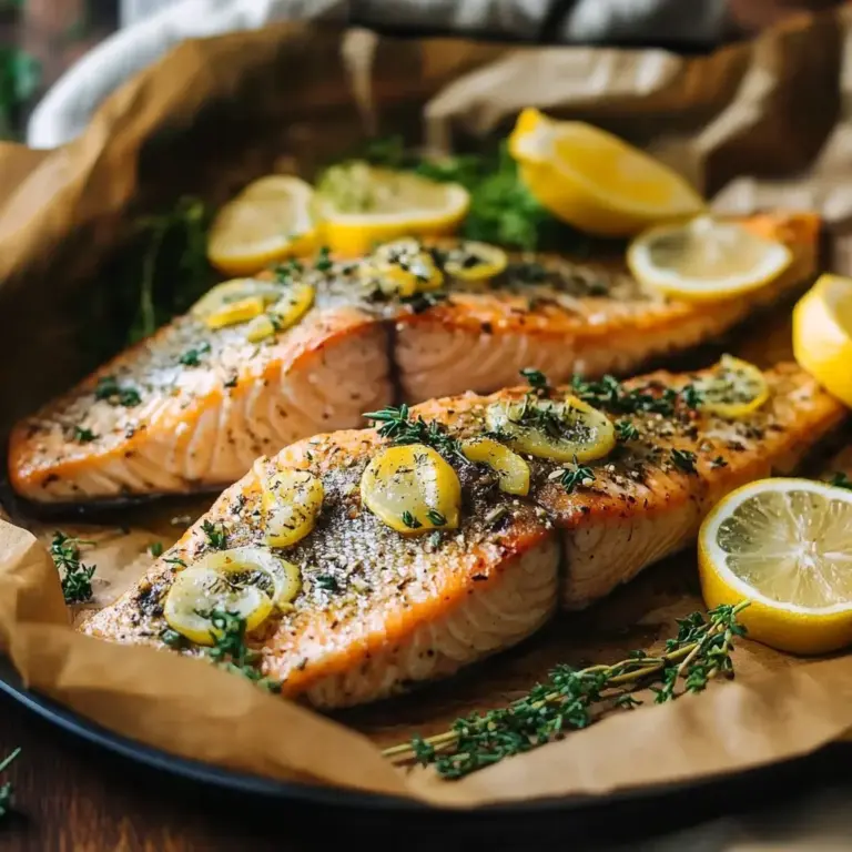 Lemon and Herb Baked Trout