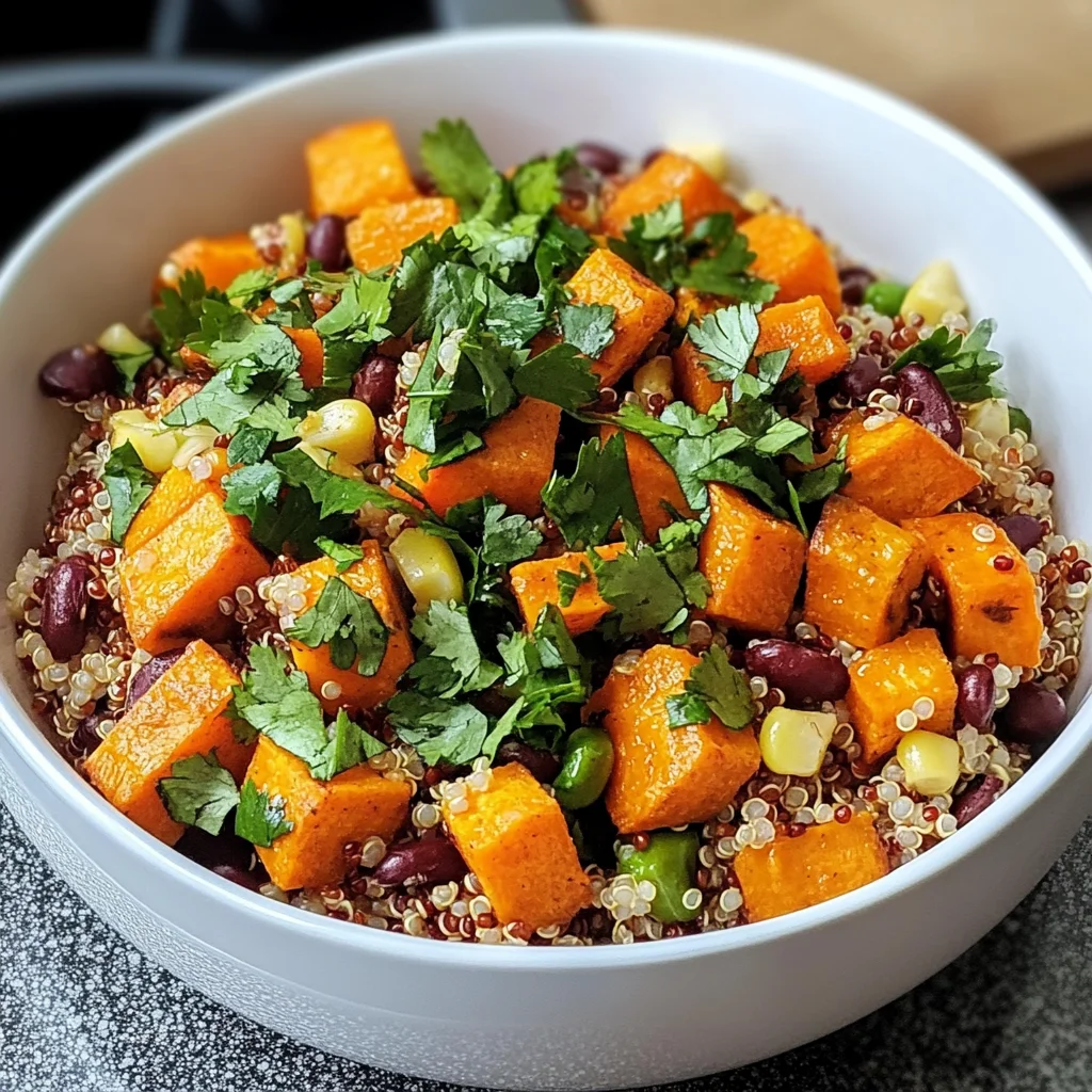 Roasted Sweet Potato Quinoa Salad