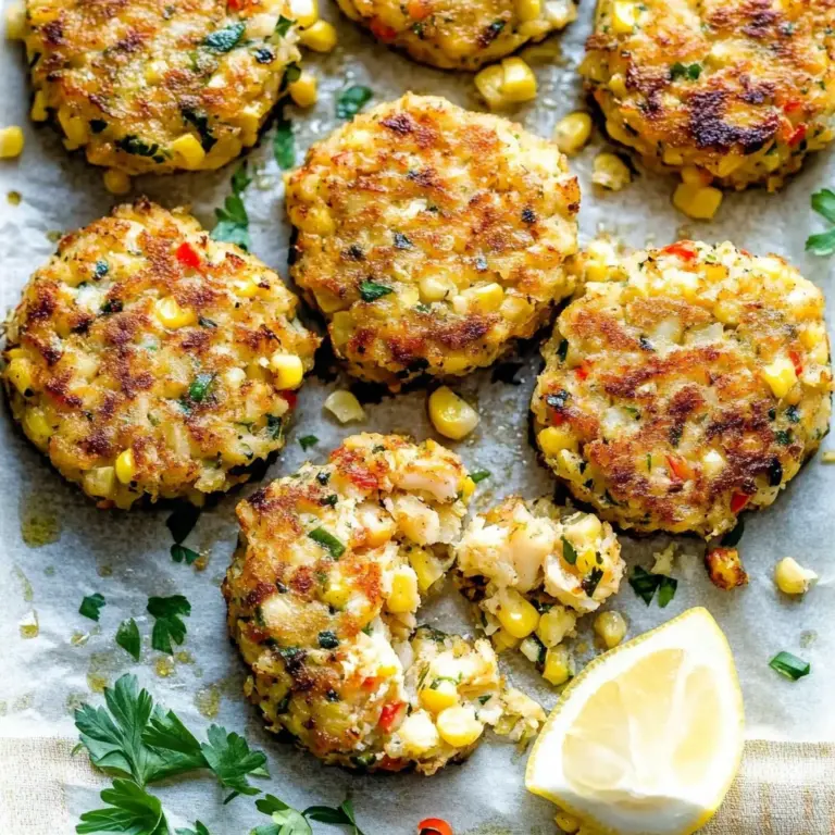 Baked Corn and Crab Cakes