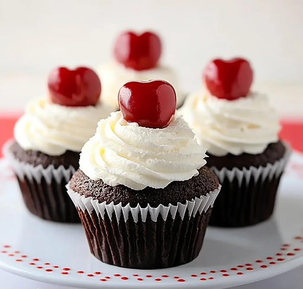 Cherry Cheesecake Stuffed Cupcakes