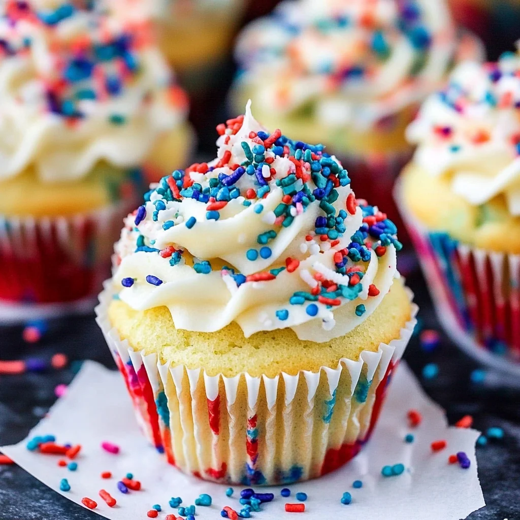 Fireworks Funfetti Cupcakes Recipe
