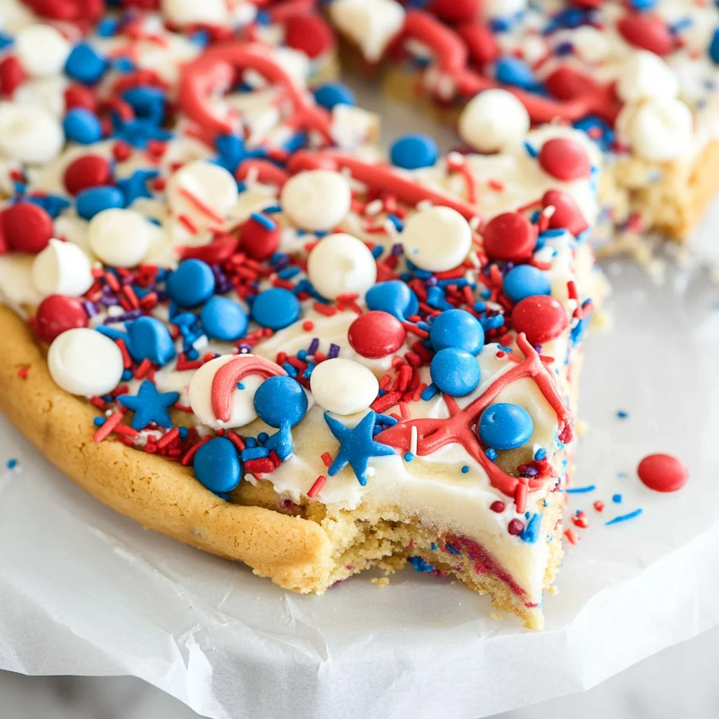 Fireworks Sugar Cookie Cake Recipe