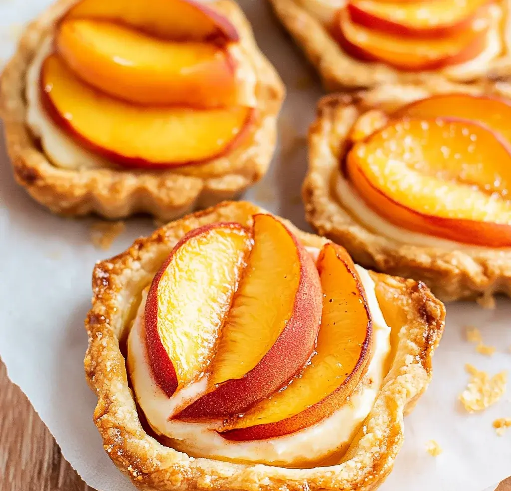 Mini Peach and Cream Cheese Tarts