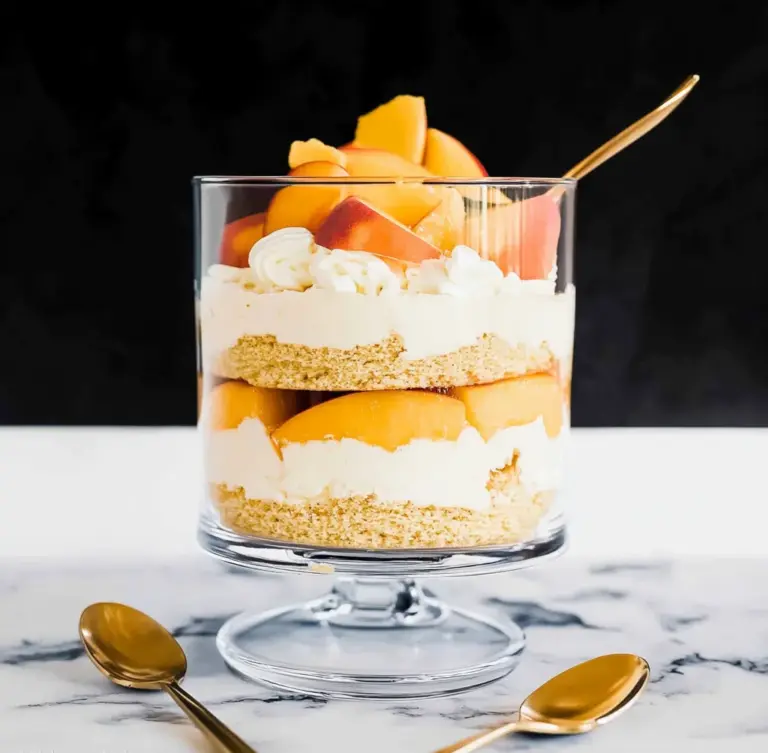 Peach Mousse Trifle