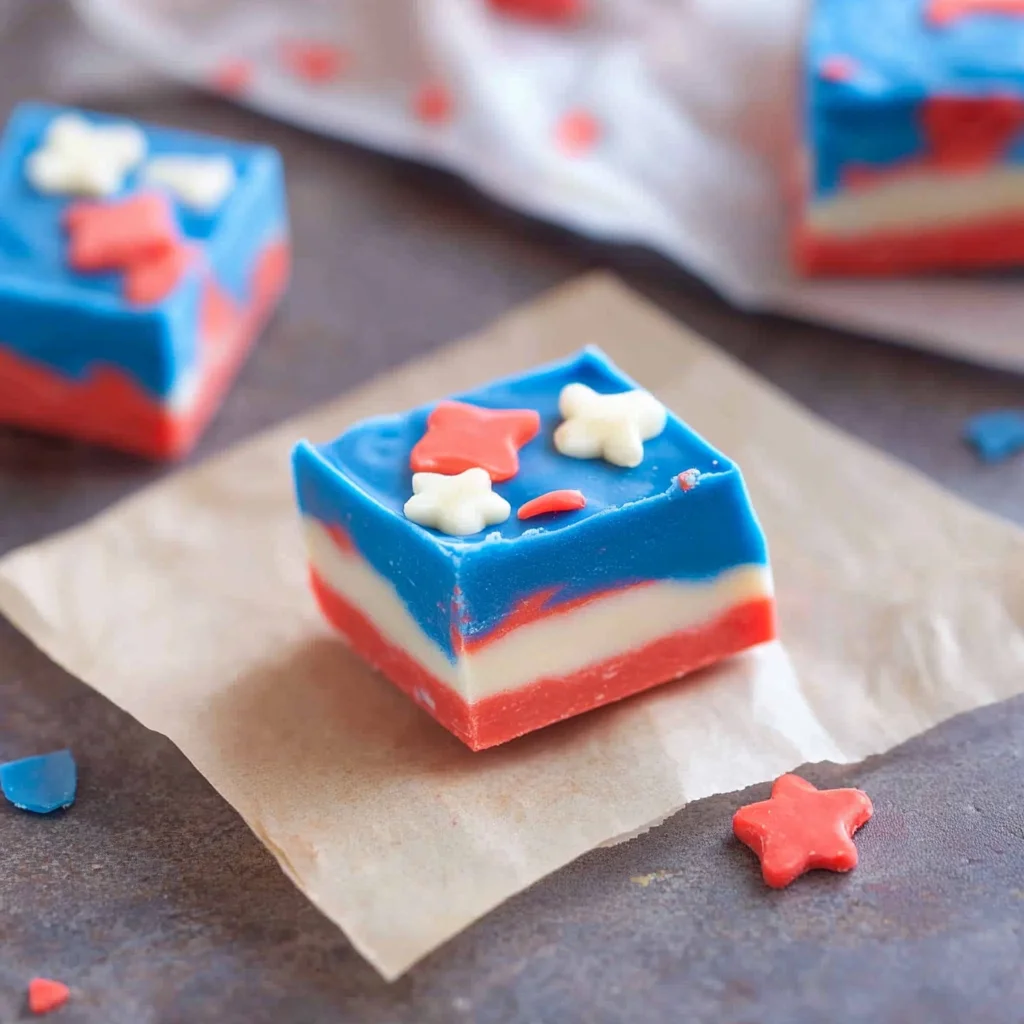 Red White and Blue Vanilla Fudge Recipe