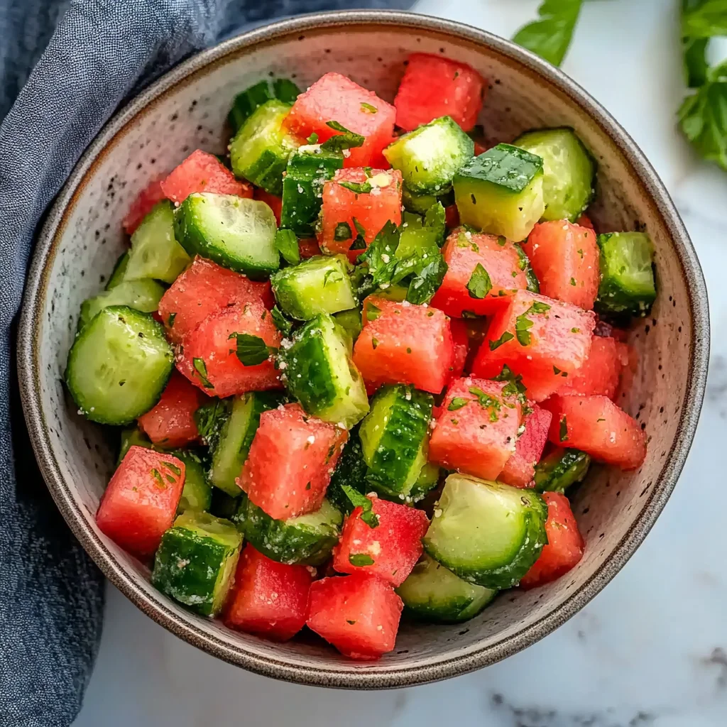 Vibrant Watermelon Cucumber Salad