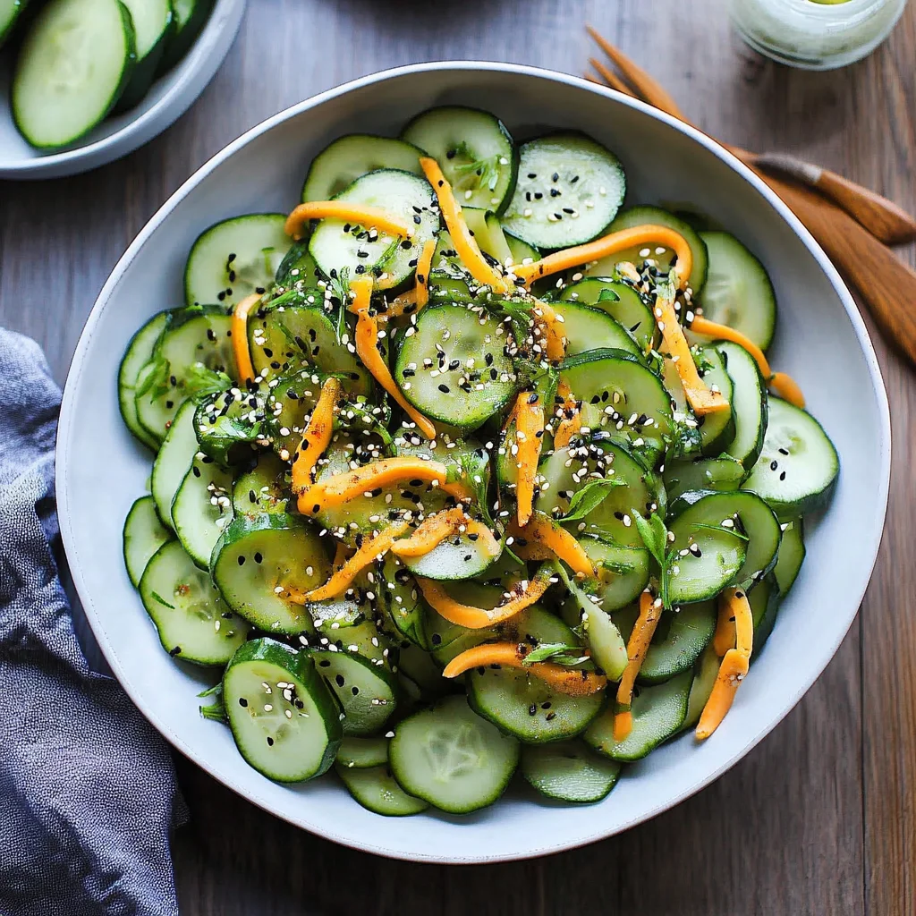 10-Minute Ginger Miso Cucumber Salad