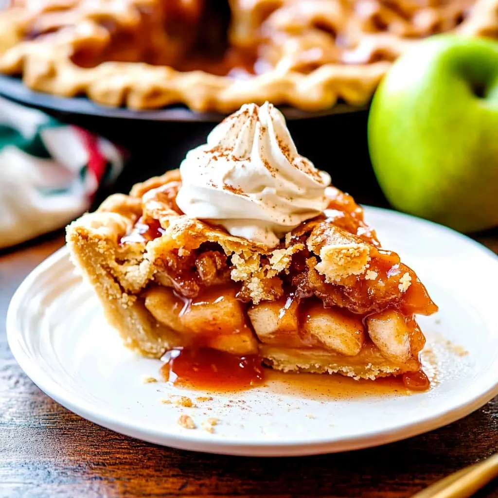 Apple Vanilla Extract (Alcohol-Free) Pie