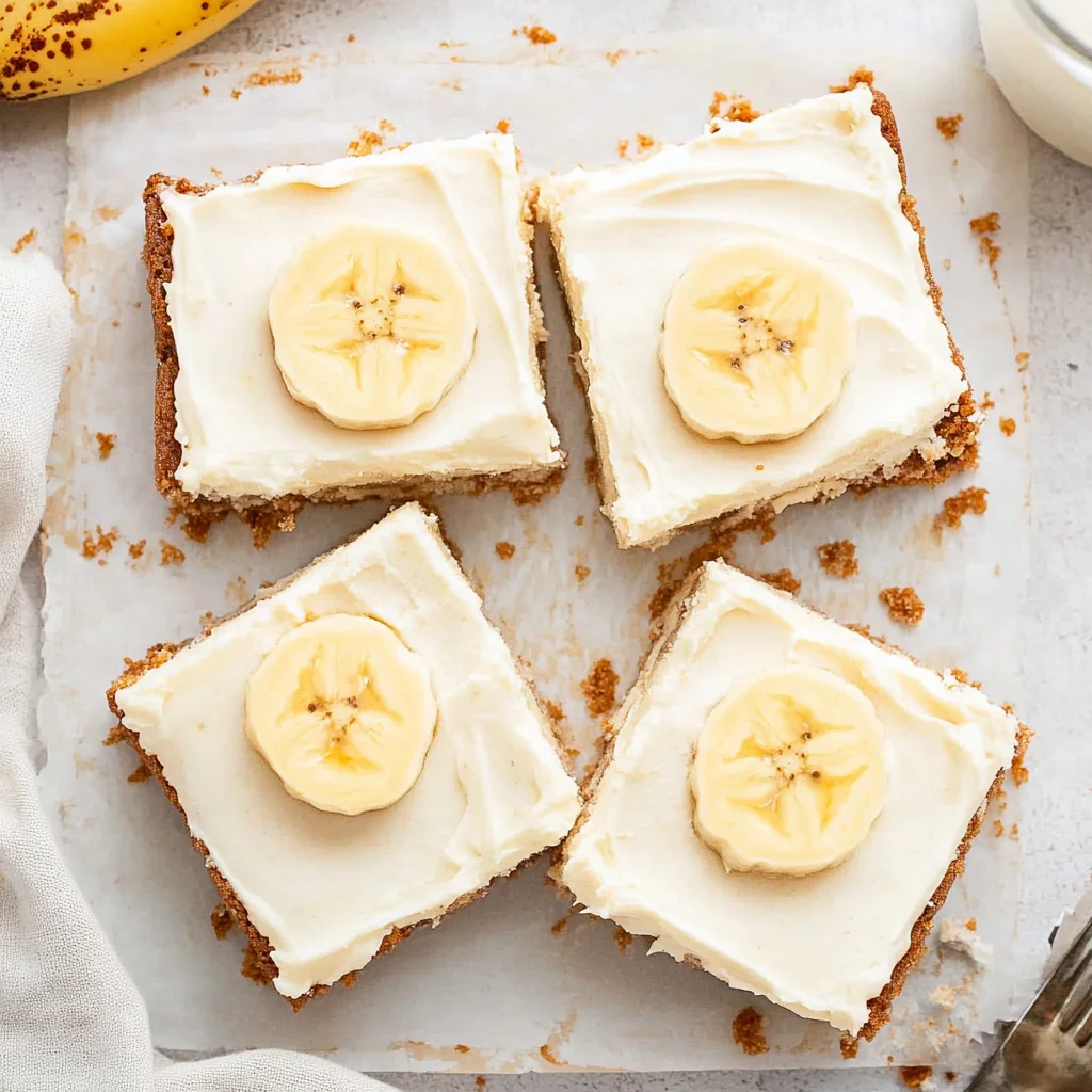 Banana Bars with Cream Cheese Frosting