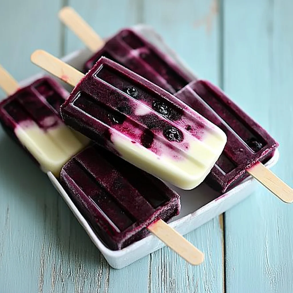 Blackberry Lime Cheesecake Popsicles