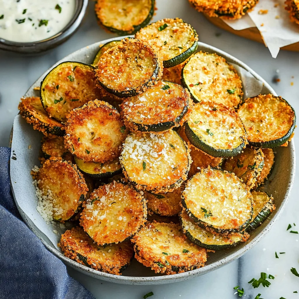 Crispy Parmesan Zucchini Rounds