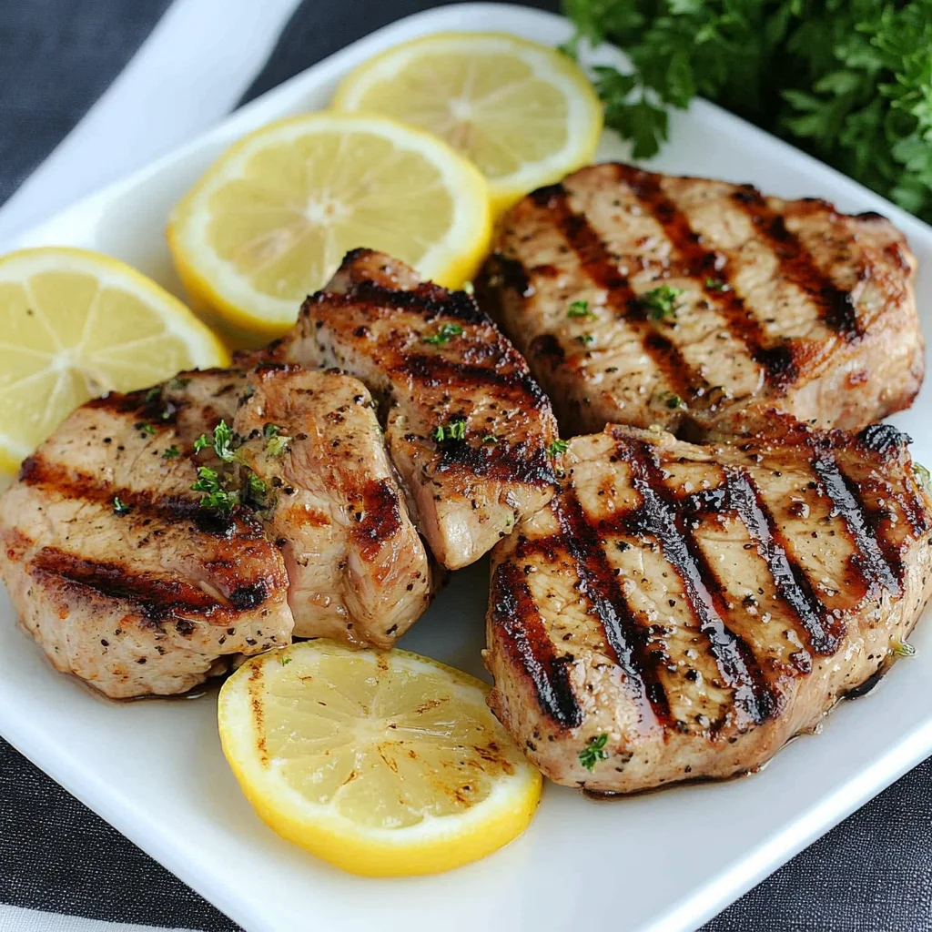 Easy Grilled Lemon Pepper beef Chops