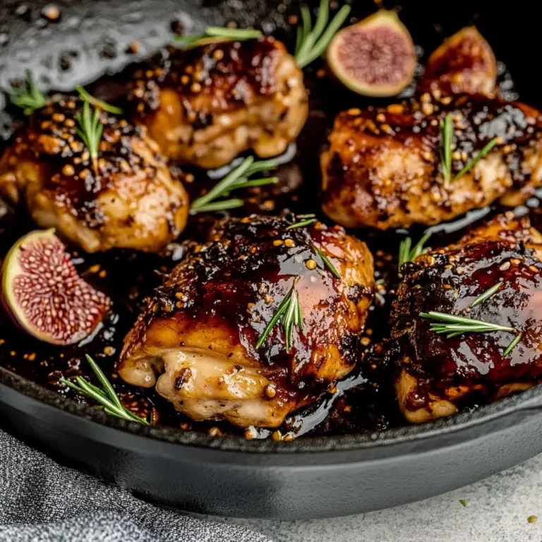 Fig Glazed Skillet Chicken