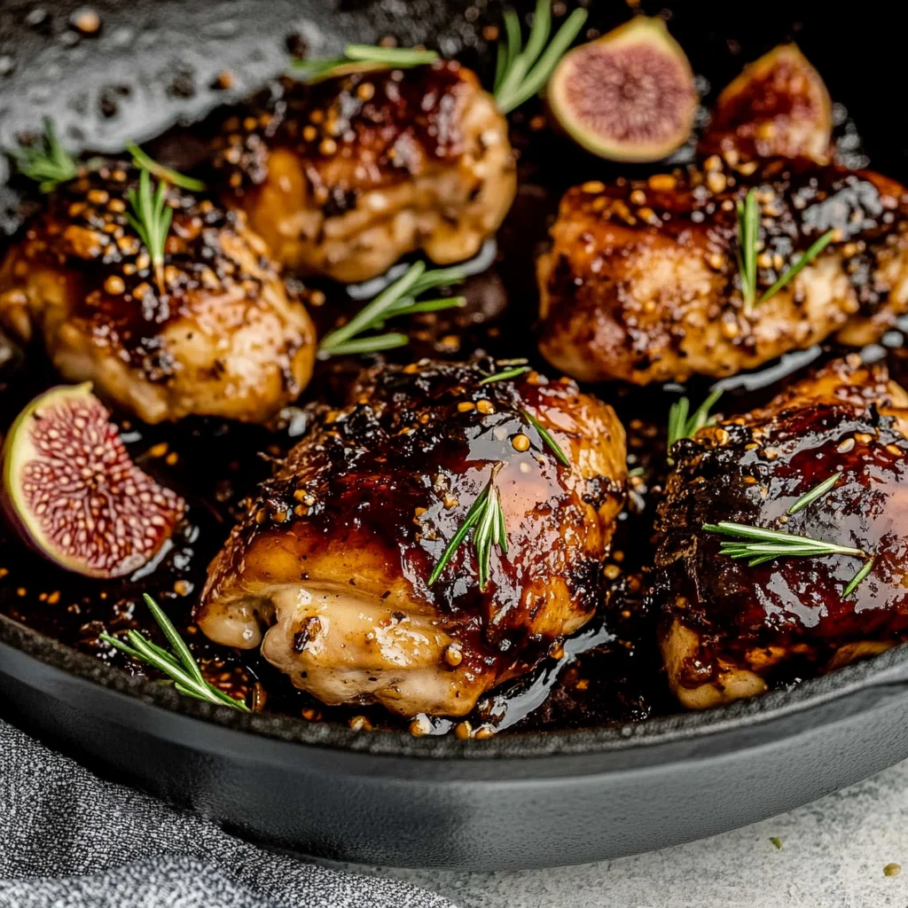 Fig Glazed Skillet Chicken