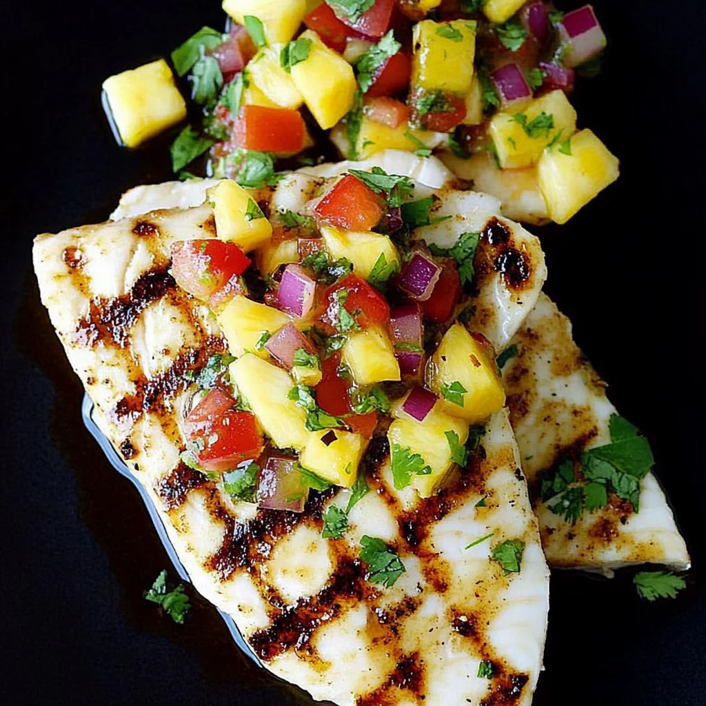 Grilled Mahi Mahi with Pineapple Salsa