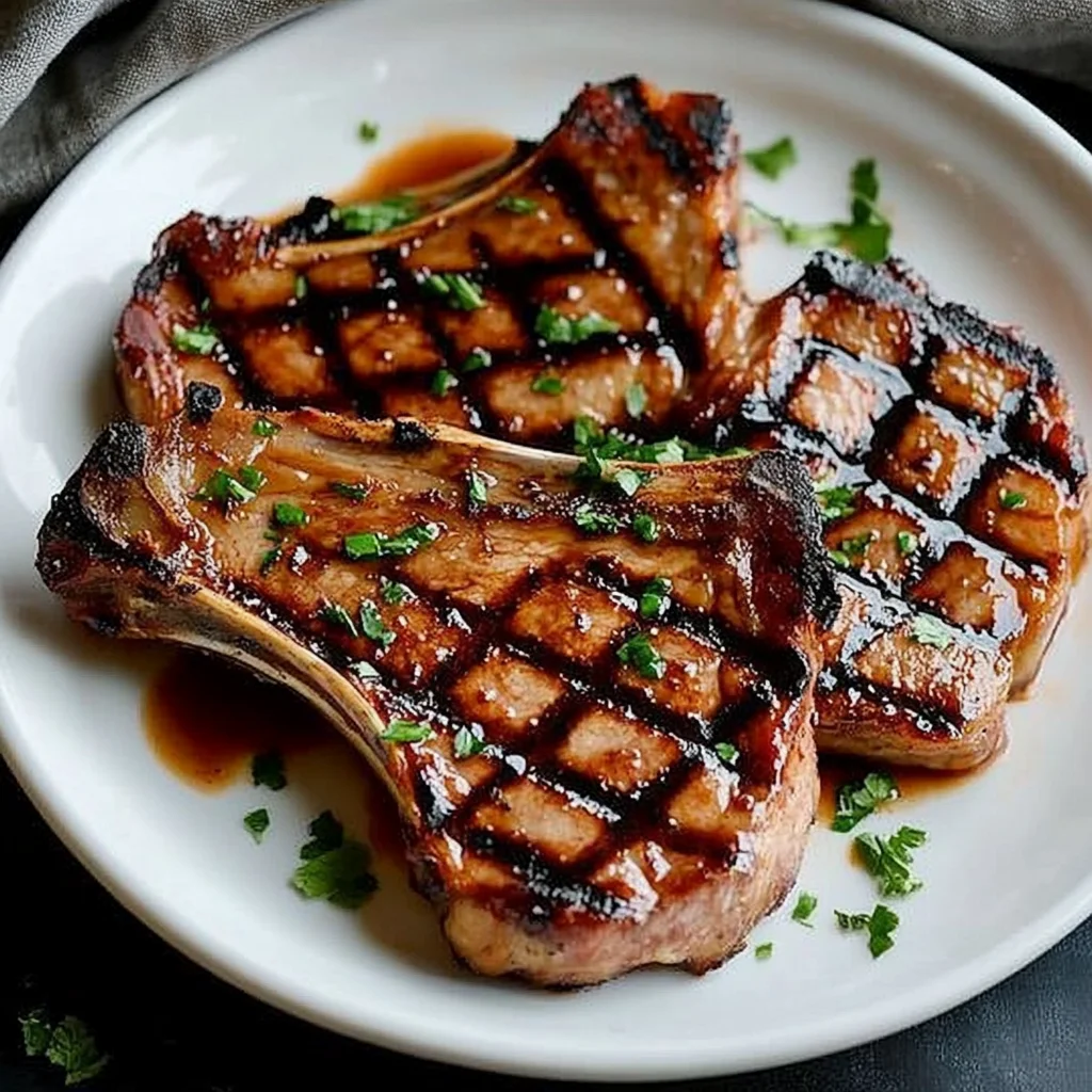 Grilled Pineapple Chili beef Chops Recipe