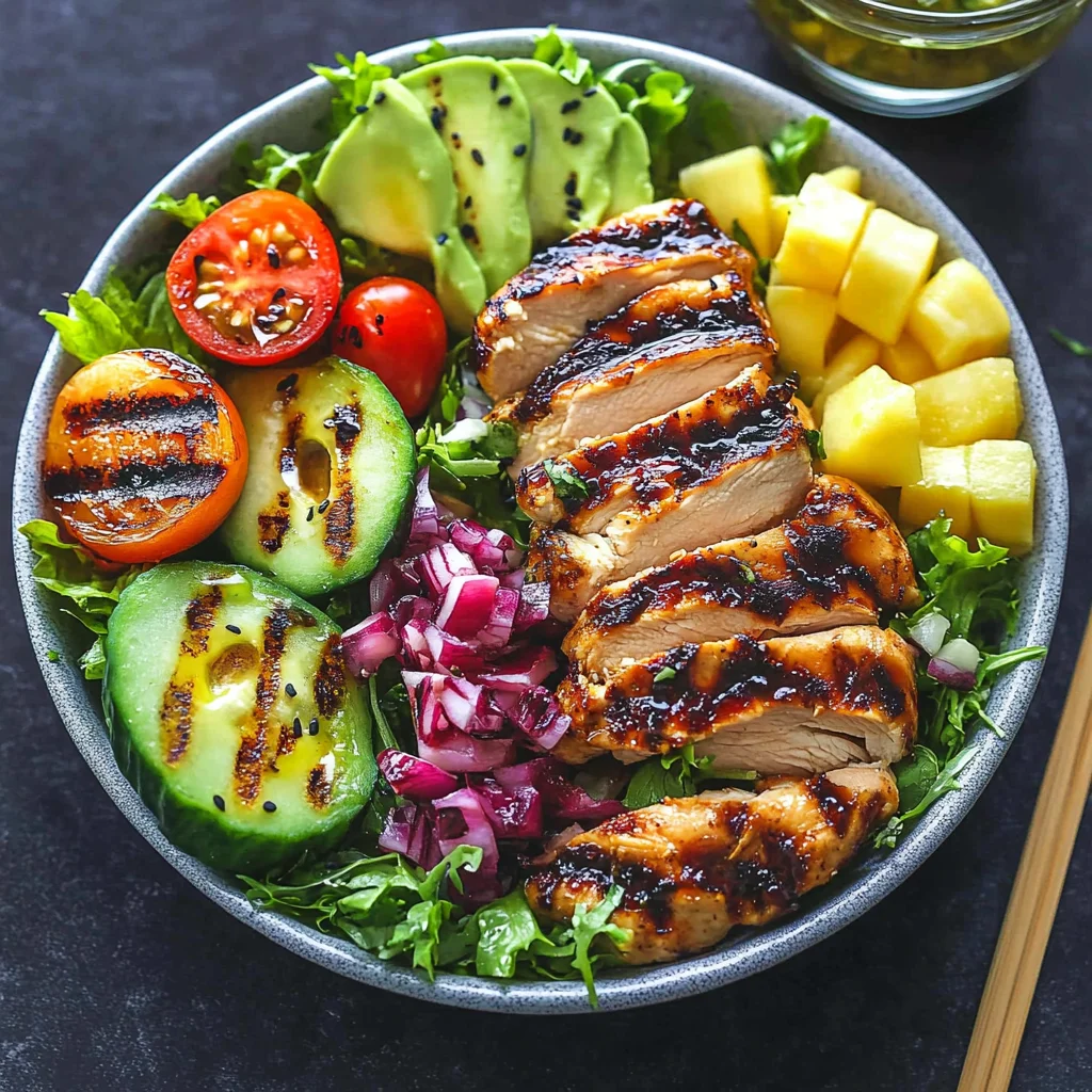 Grilled Teriyaki Chicken Salad