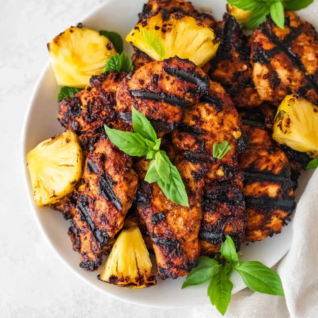 Homemade Grilled Pineapple Chicken