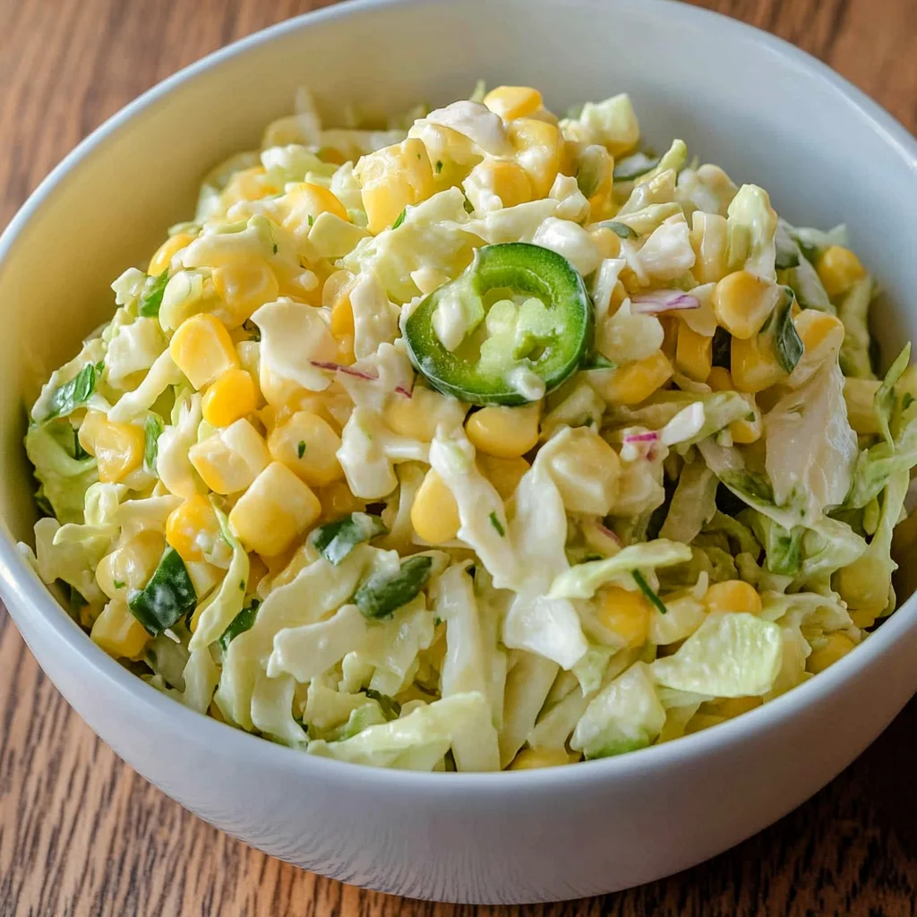 Jalapeno Corn Coleslaw