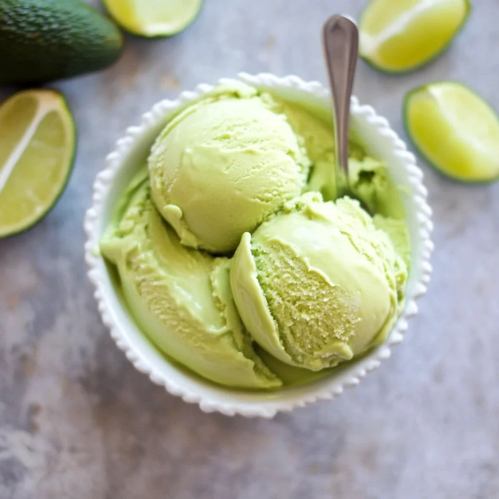 Key Lime Avocado Vegan Ice Cream