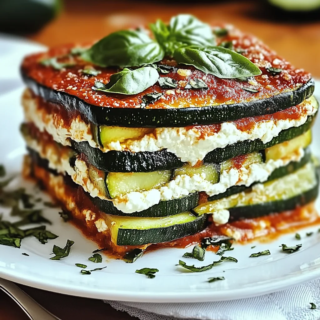 Layered Zucchini Ricotta Melts