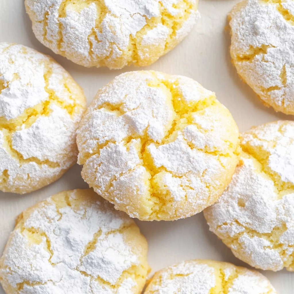 Lemon Crinkle Cookies Recipe