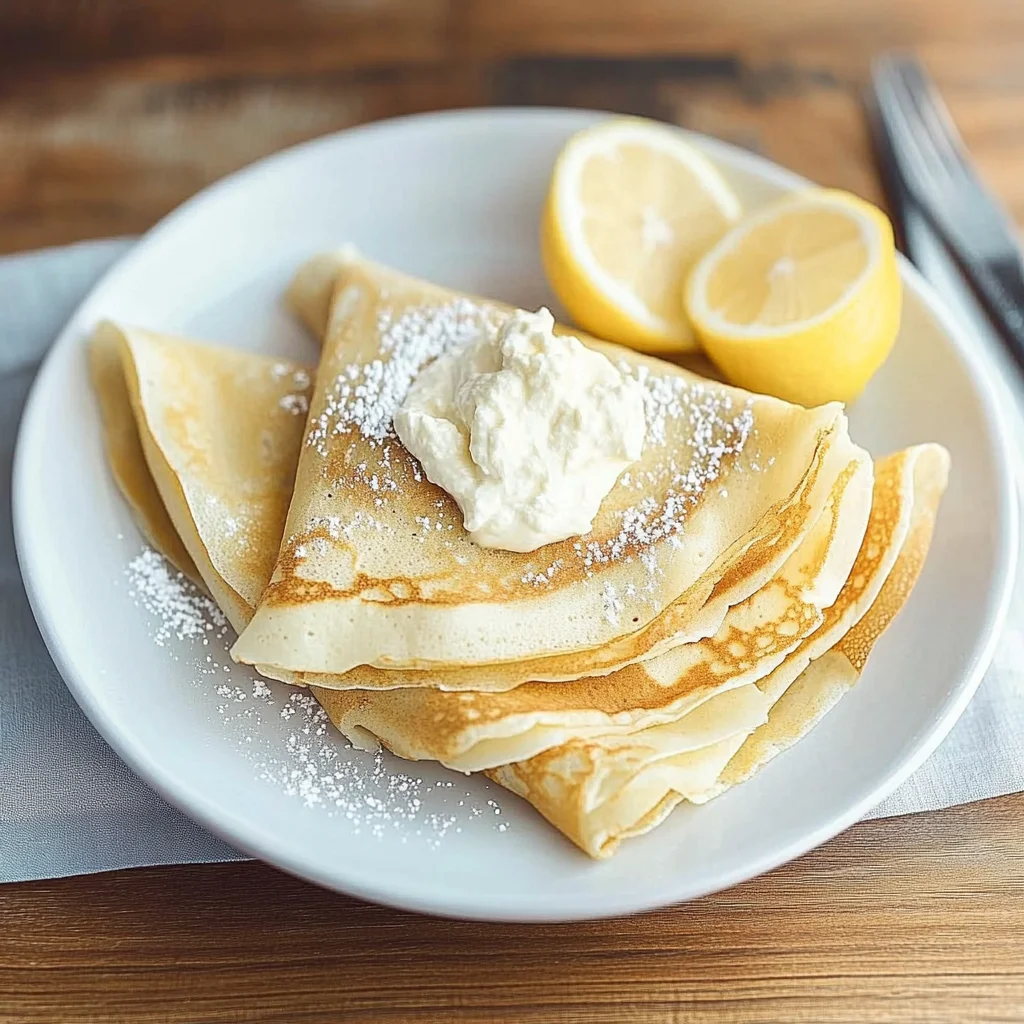 Lemon Ricotta Crepes