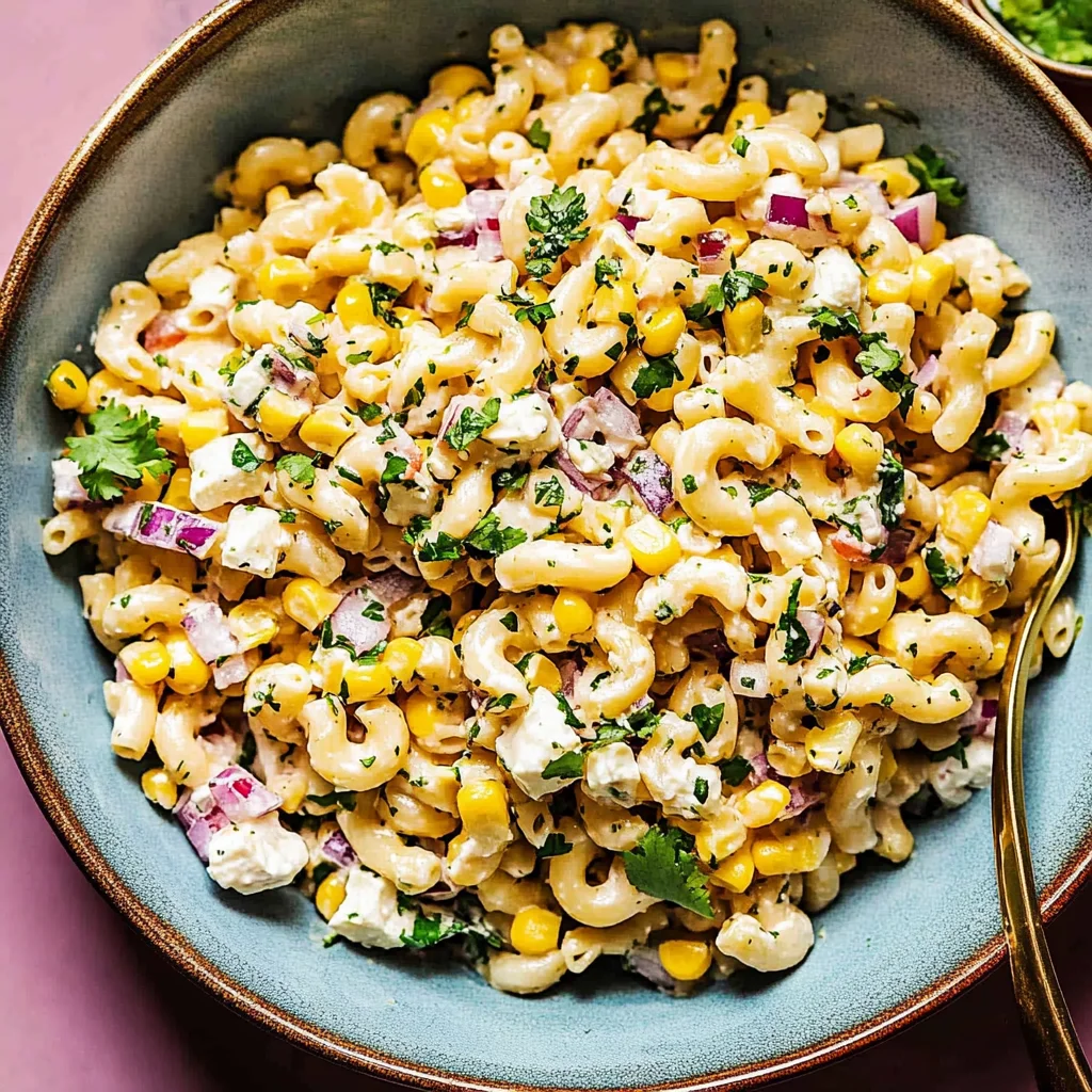Mexican Street Corn Pasta Salad Recipe