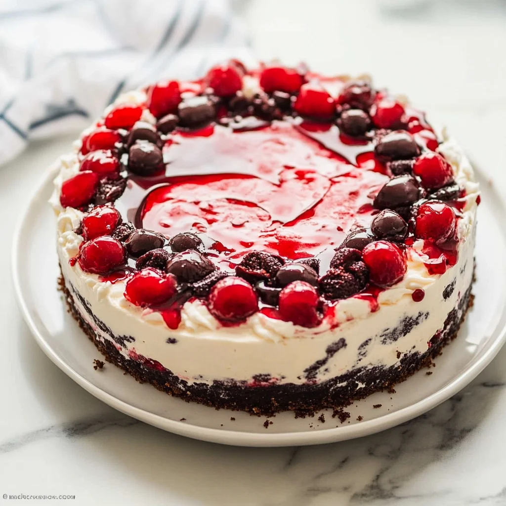 No Bake Black Forest Icebox Cake
