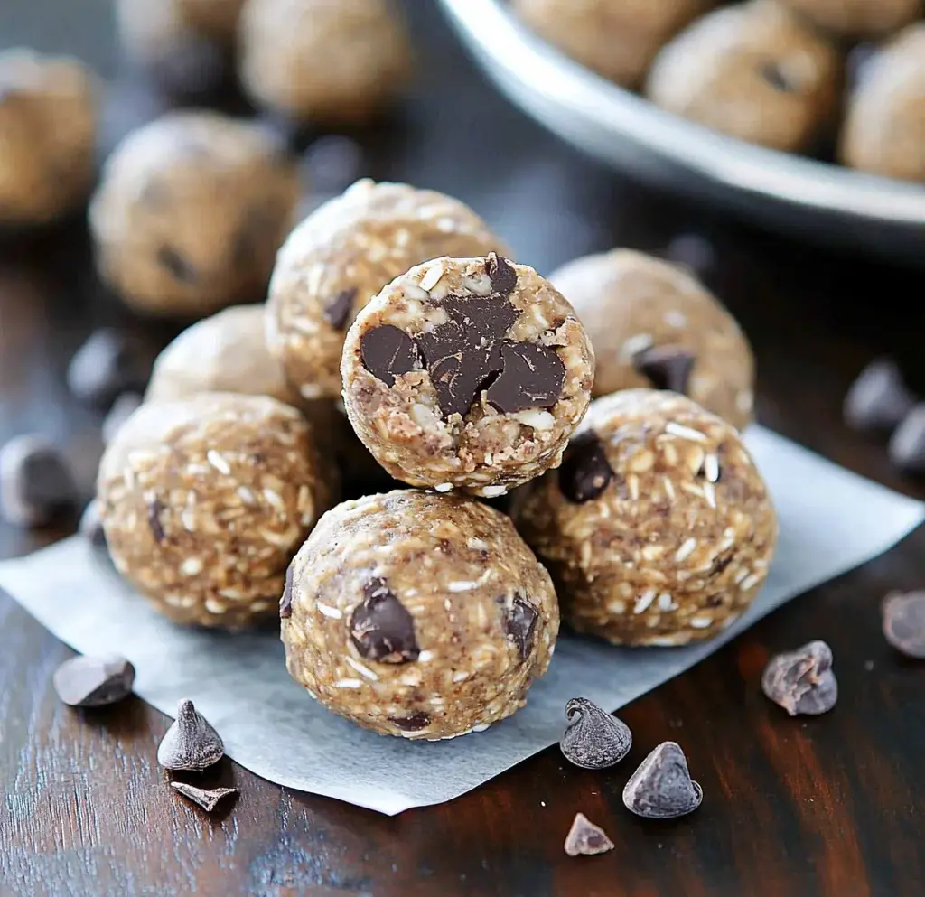 No Bake Chocolate Chip Energy Bites