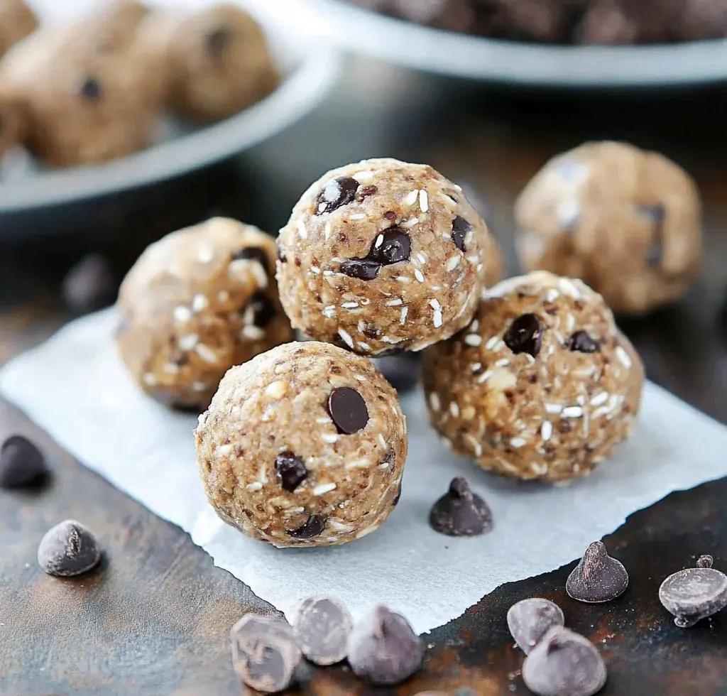 No Bake Chocolate Chip Energy Bites