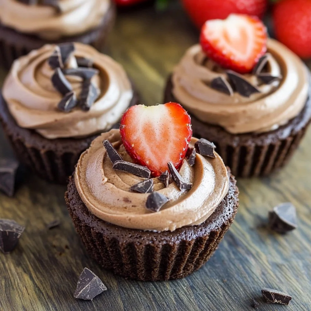 No Bake Mini Chocolate Cheesecakes