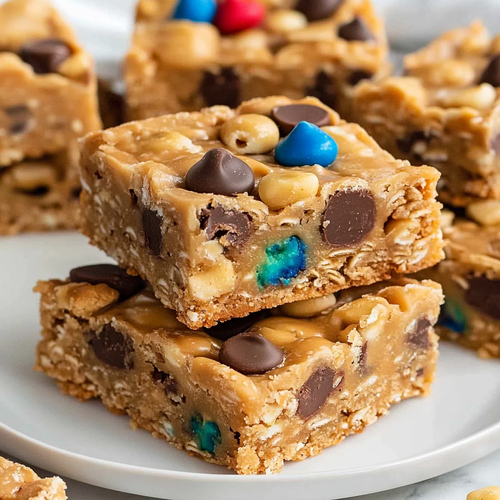 No Bake Peanut Butter Cereal Bars