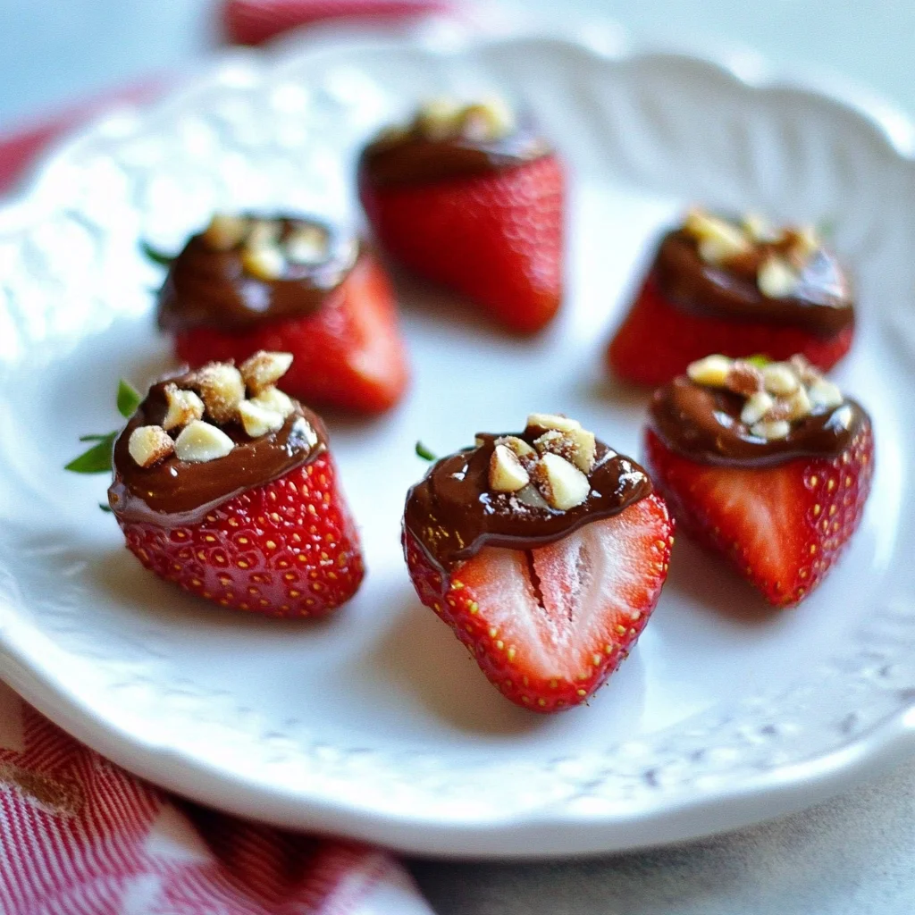 Nutella Deviled Strawberries