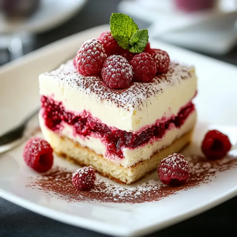 White Chocolate Raspberry Tiramisu: A Decadent Layered Delight