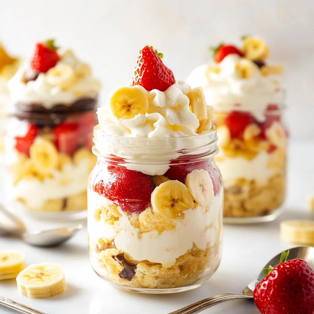 Banana Split Trifles