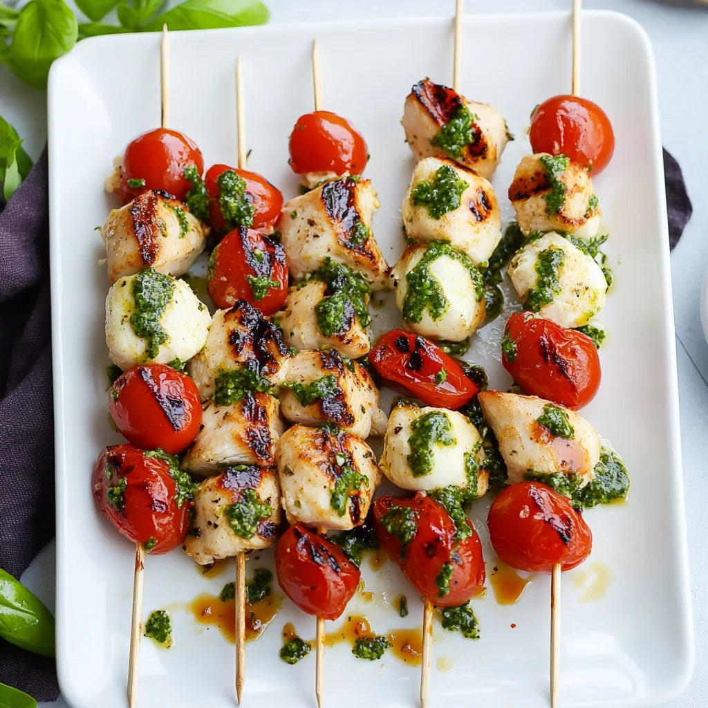 Chicken Caprese Skewers