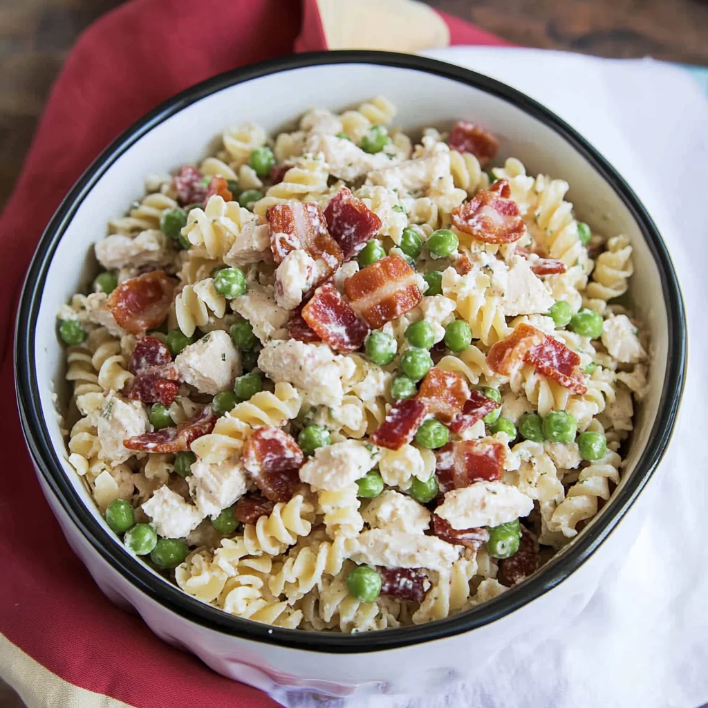 Chicken Turkey Bacon Ranch Pasta Salad