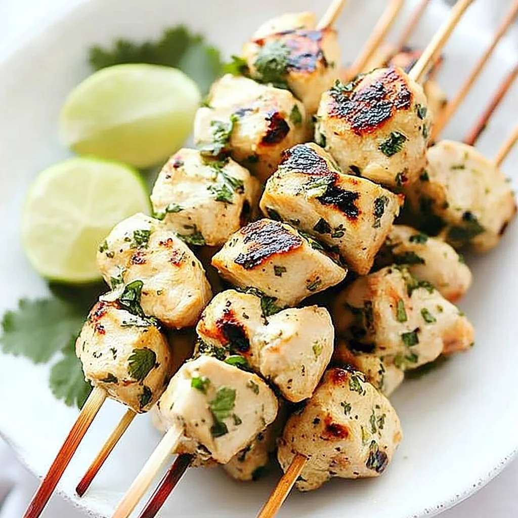Cilantro Lime Chicken Kebab