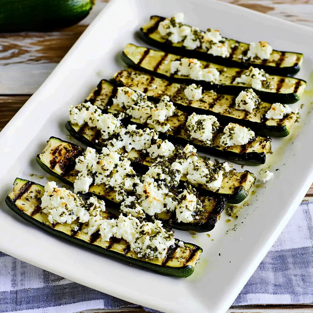 Easy Grilled Greek Zucchini