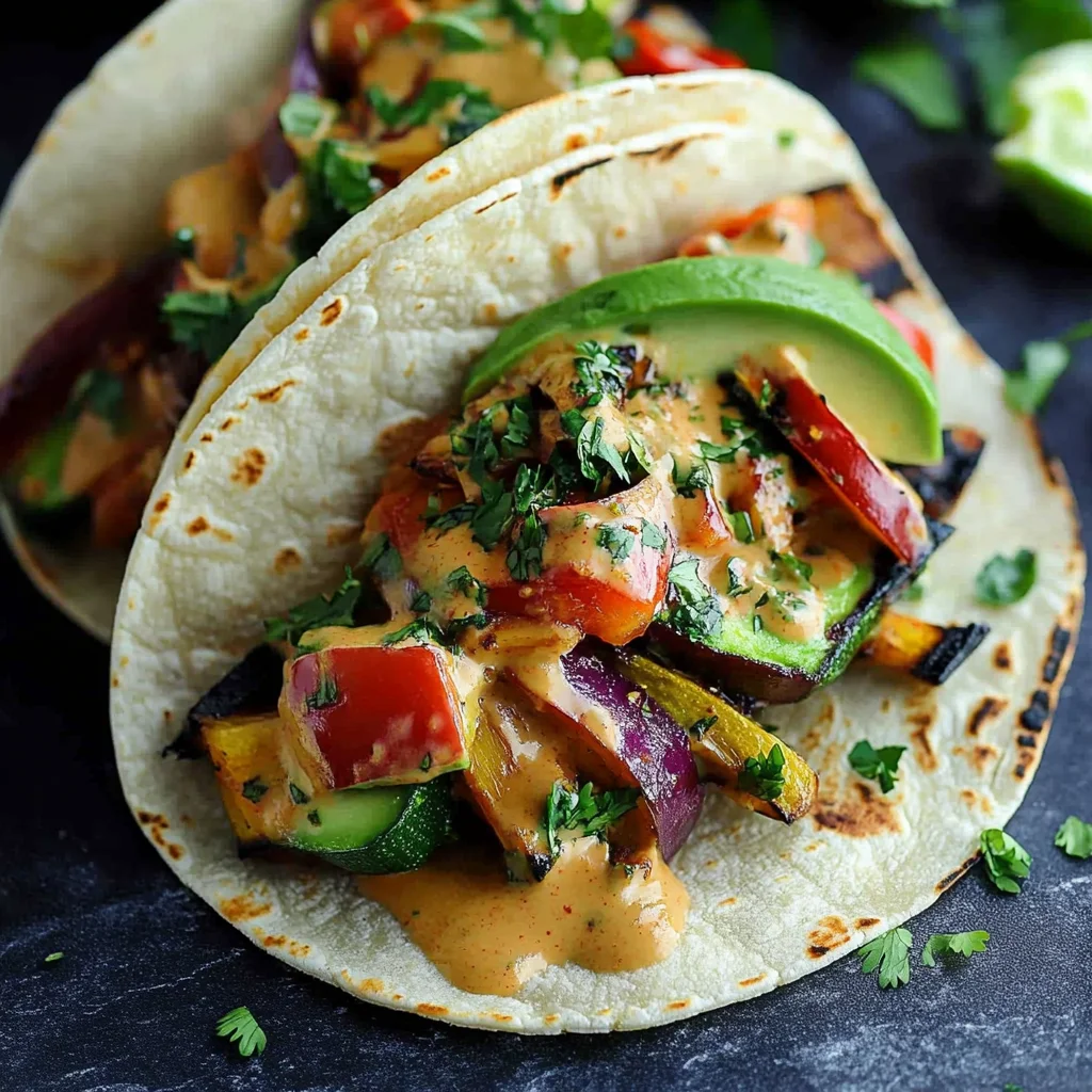 Grilled Thai Vegetable Tacos Recipe