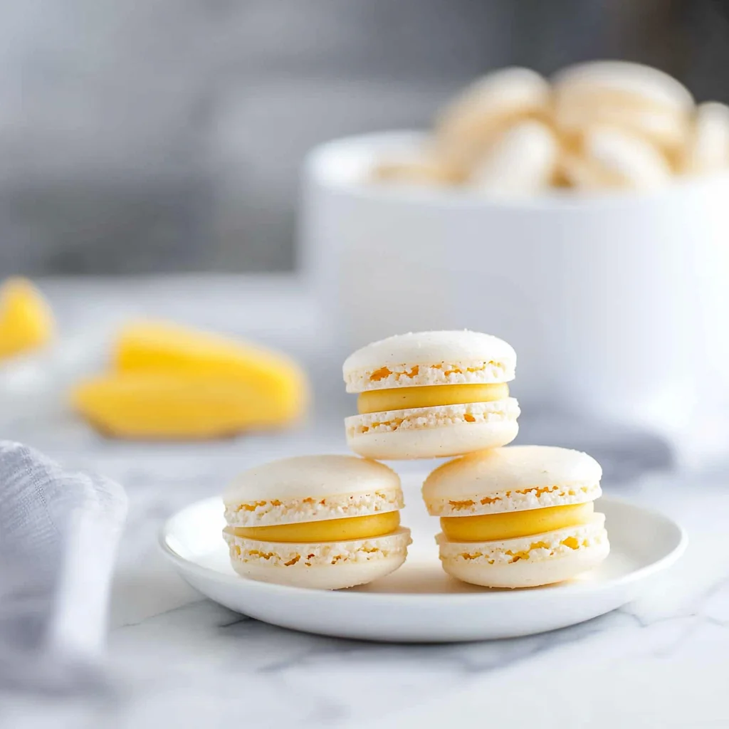 Mango Macarons