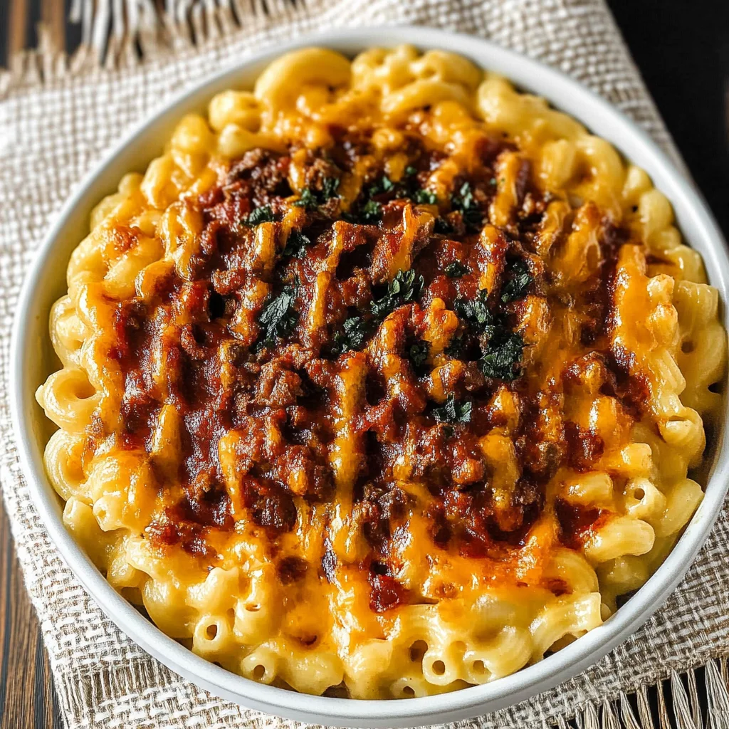 Pulled beef Mac and Cheese