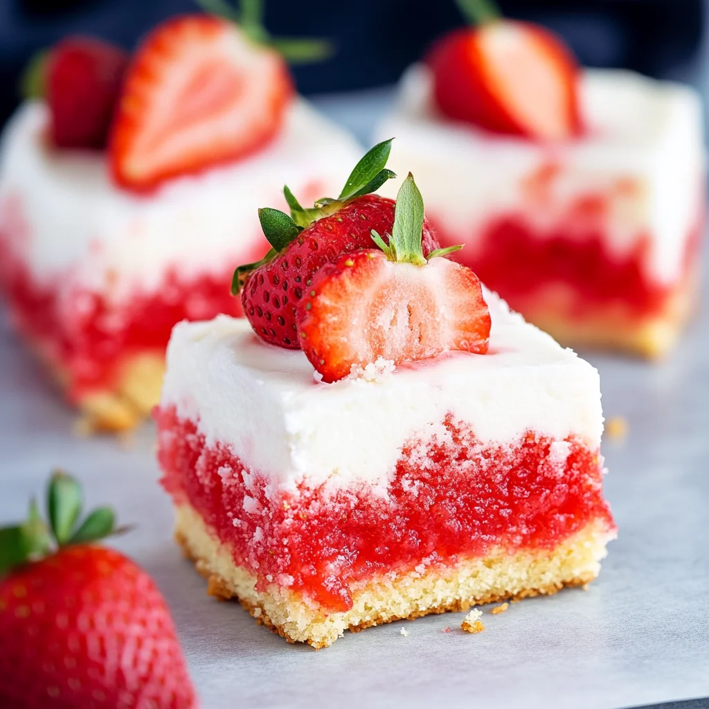 Strawberry Jello Poke Cake