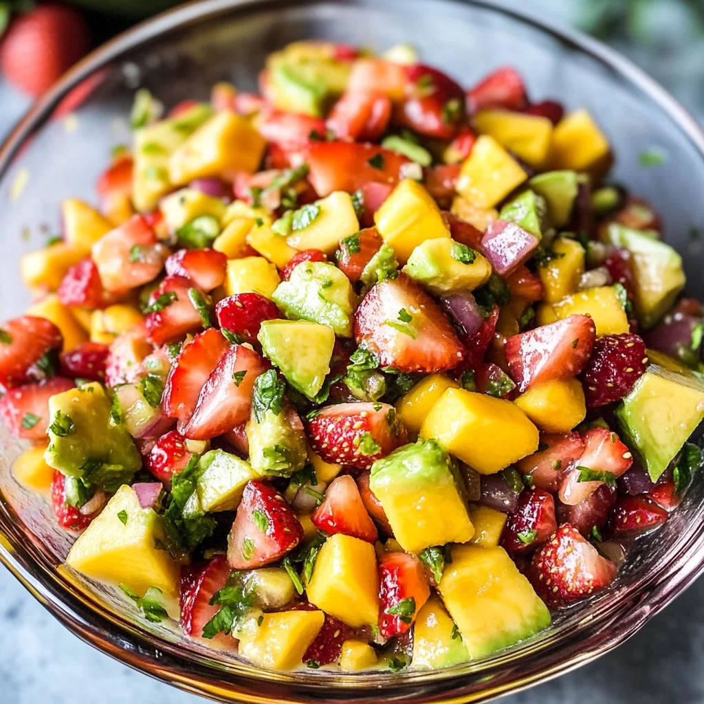 Avocado Strawberry Mango Salsa