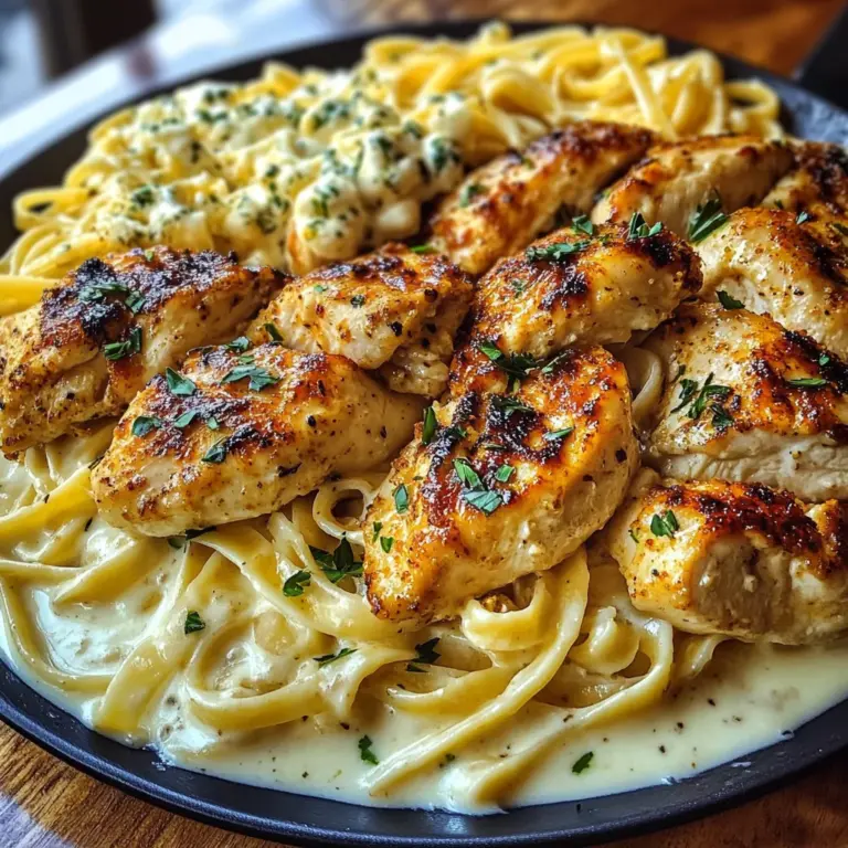 Cajun Garlic Butter Chicken with Creamy Mozzarella Linguine