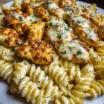 Cheesy Garlic Chicken Rotini in Cajun Cream Sauce