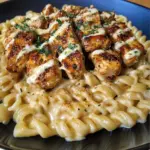 Creamy Parmesan Rotini with Garlic Butter Chicken