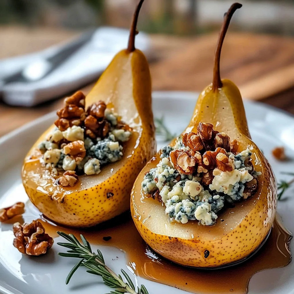 Elegant Blue Cheese Stuffed Pears Recipe